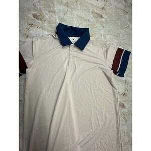 Jason Scott Golf Polo‎ shirt Polyester-spandex Stripe sleeves Men Size S